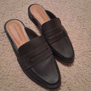 Lucky Brand Women's Dark Leather Loafers